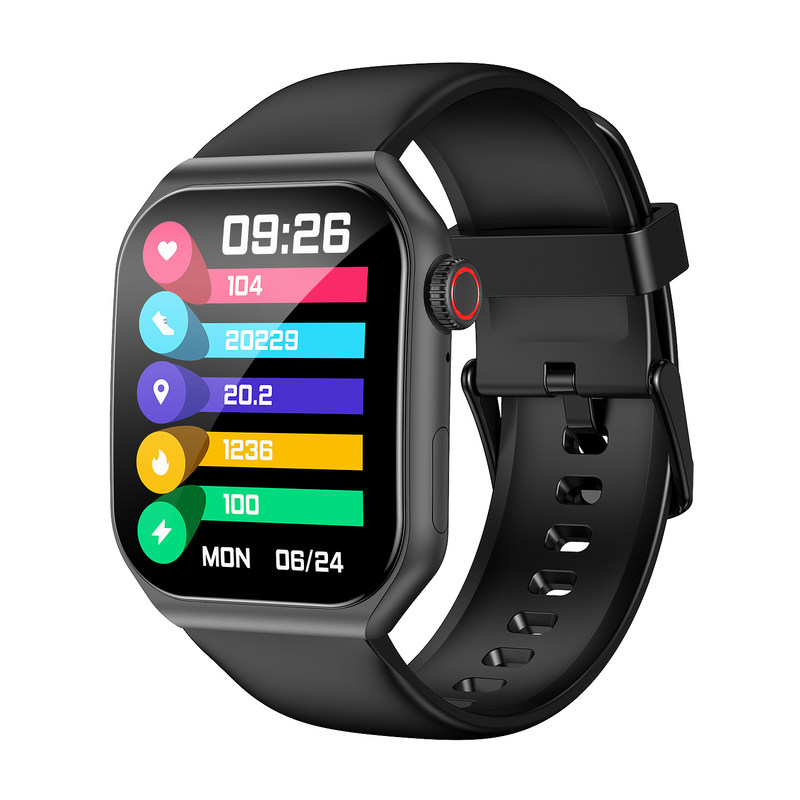 Linwear AMOLED BT Calling Smartwatch Rotating Knob Aluminum Button